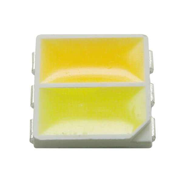 5050双色温贴片LED灯珠   贴片双色温LED  暖白正白双色温LED灯珠